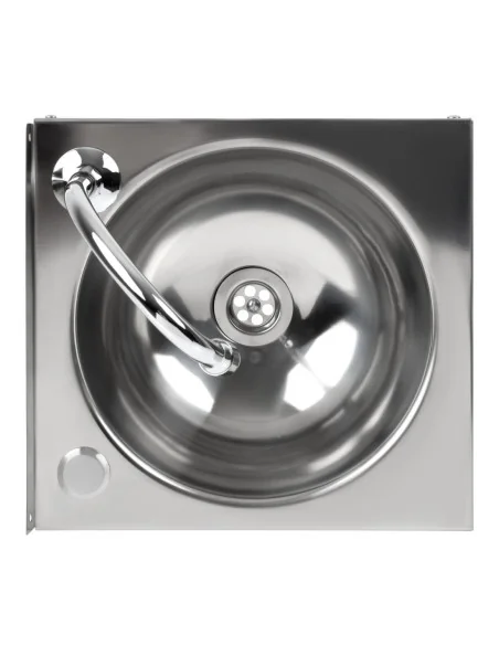 Lave-mains commande au genou inox Basix