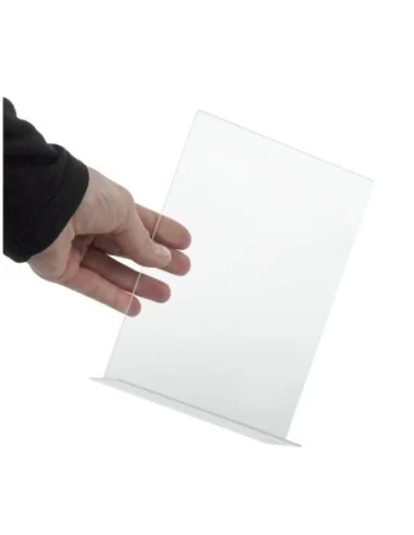 Porte-menu vertical en acrylique Olympia A5