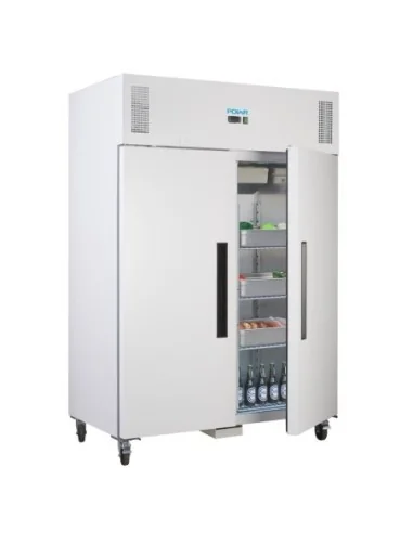 Armoire réfrigérée positive GN double porte blanche Polar Série G 1200L
