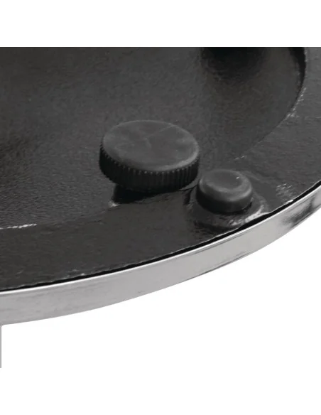 Pied de table rond chromé Bolero