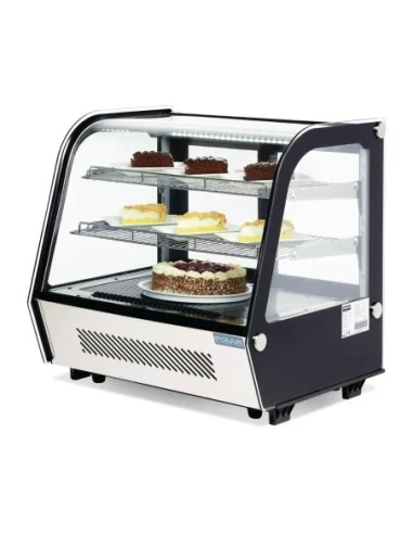 Vitrine réfrigérée de comptoir noire Polar Série G 120L