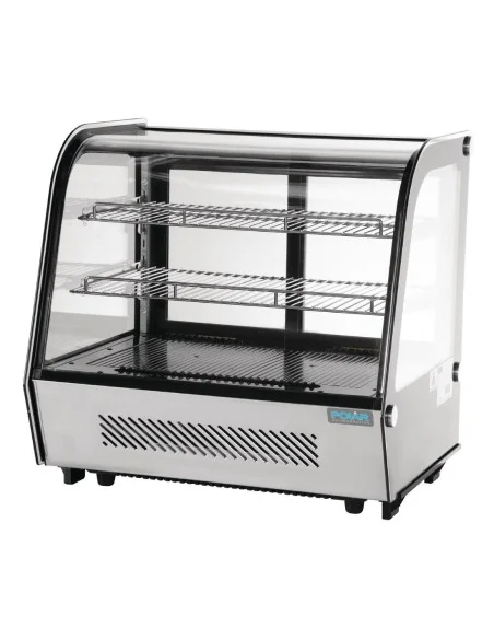 Vitrine réfrigérée de comptoir noire Polar Série G 120L