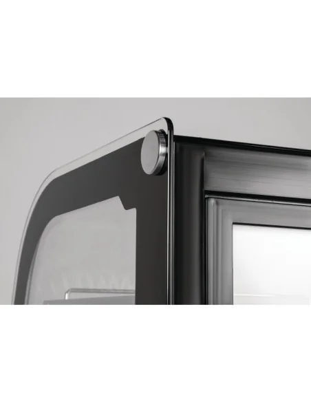 Vitrine réfrigérée de comptoir noire Polar Série G 120L