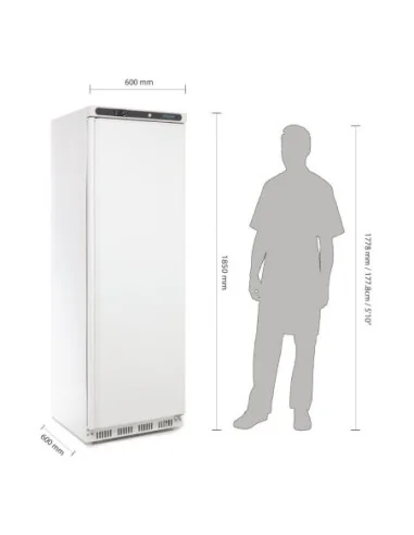 Armoire réfrigérée positive 1 porte blanche Polar Série C 400L