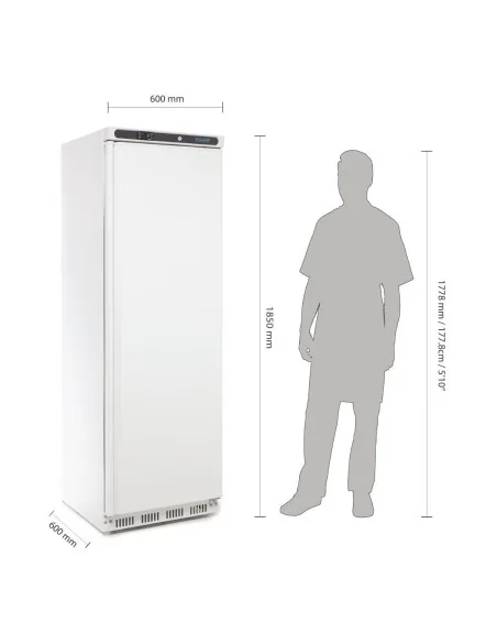 Armoire réfrigérée positive 1 porte blanche Polar Série C 400L