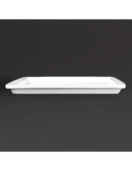 Plat blanc GN 1/2 Olympia Whiteware 30mm