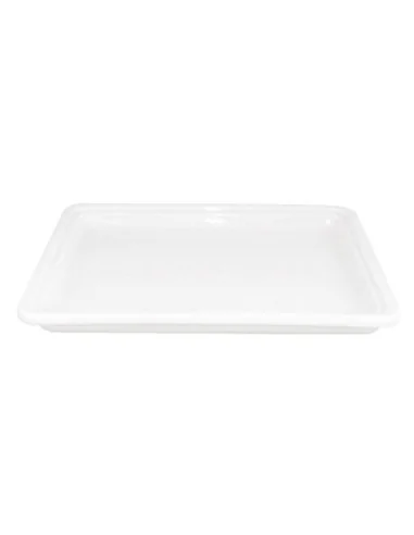 Plat blanc GN 1/2 Olympia Whiteware 30mm