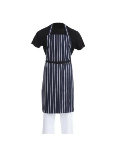 Tablier bavette Whites rayé marine et blanc