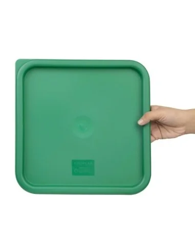 Couvercle carré vert grand Hygiplas