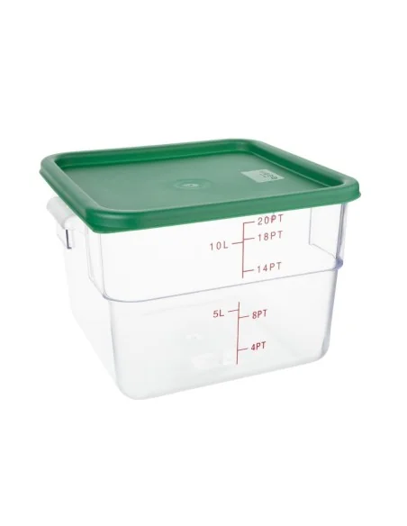 Couvercle carré vert grand Hygiplas