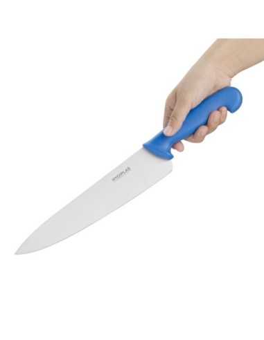 Couteau de cuisinier Hygiplas bleu 255mm
