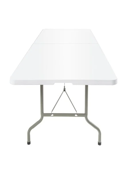Table pliable au centre Bolero blanche 2430mm