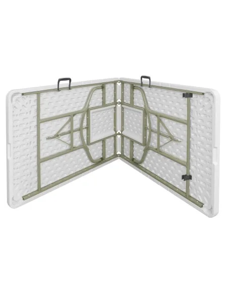 Table pliable au centre Bolero blanche 2430mm
