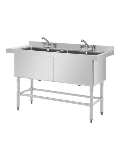 Double évier profond Vogue 1410 x 600mm