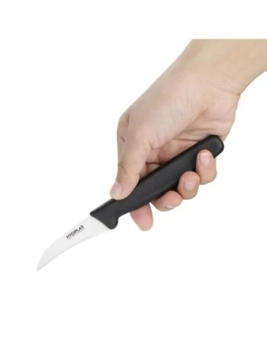 Couteau à éplucher Hygiplas noir 65mm