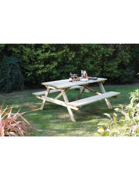 Table pique-nique en bois 1,5m