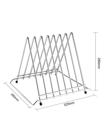 Support professionnel pour planches à découper Hygiplas 7 fentes