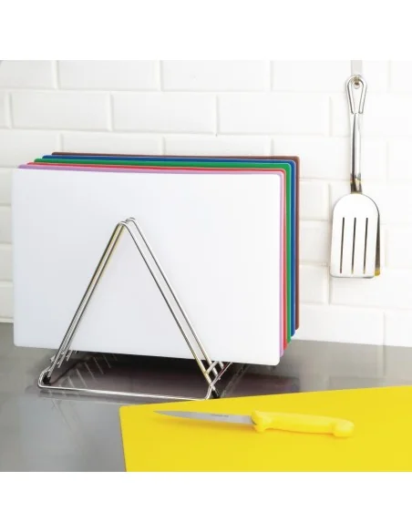 Support professionnel pour planches à découper Hygiplas 7 fentes