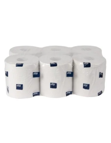 Bobines blanches pour distributeur à dévidage central Tork (lot de 6)