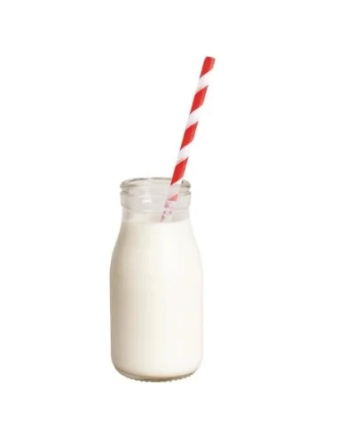 Mini bouteilles de lait en verre Olympia 200ml (lot de 12)