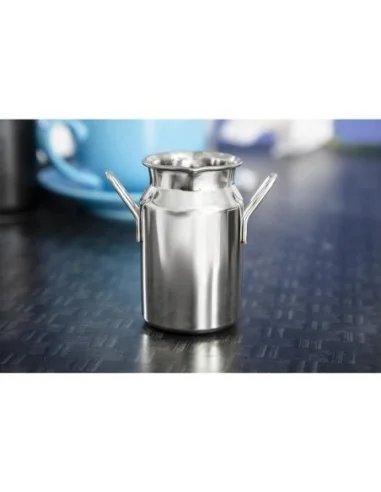 Mini bidon à lait inox Olympia taille moyenne