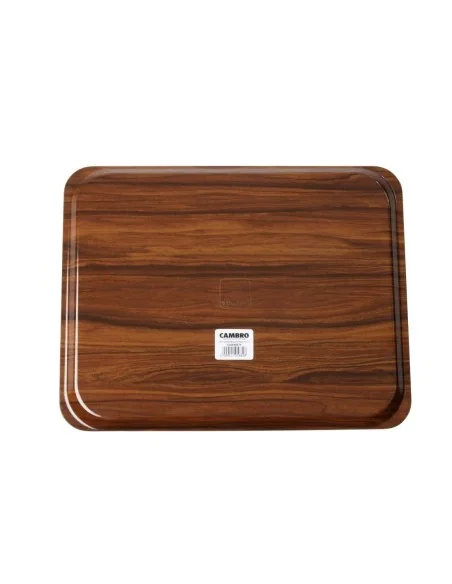 Plateaux stratifiés lisses Capri Cambro noyer 460mm 