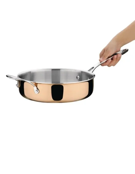 Sauteuse en cuivre 3 couches induction Vogue 240mm