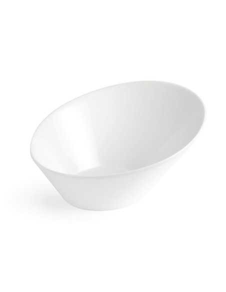 Bols ovales inclinés blancs Olympia 222 x 246mm (Lot de 3)