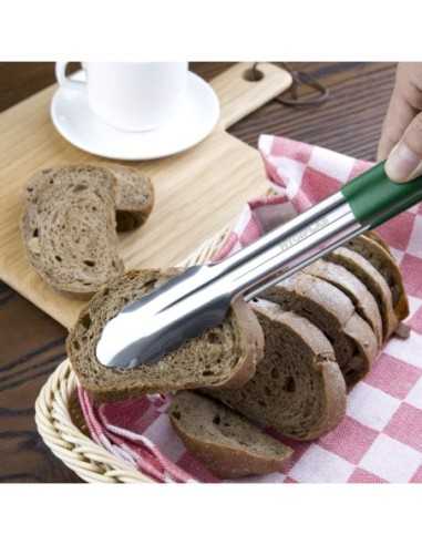 Pince de service à code couleur Hygiplas 300mm verte