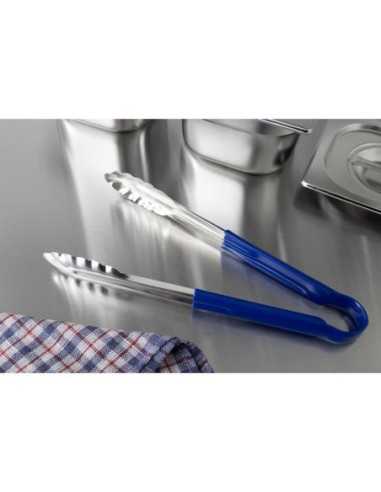 Pince de service à code couleur Hygiplas 300mm bleue