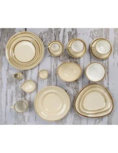 Plat couleur sable Kiln Olympia 335mm 2