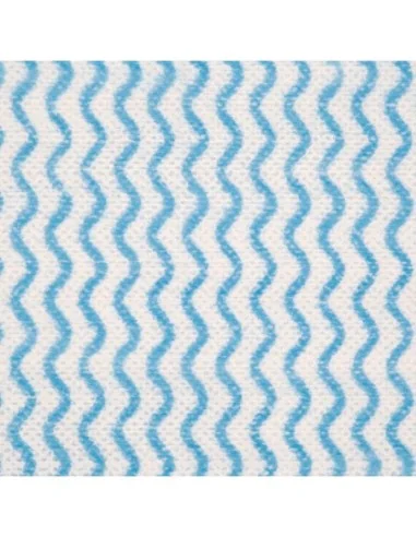 Chiffons non tissés Jantex bleus (rouleau de 100 chiffons)