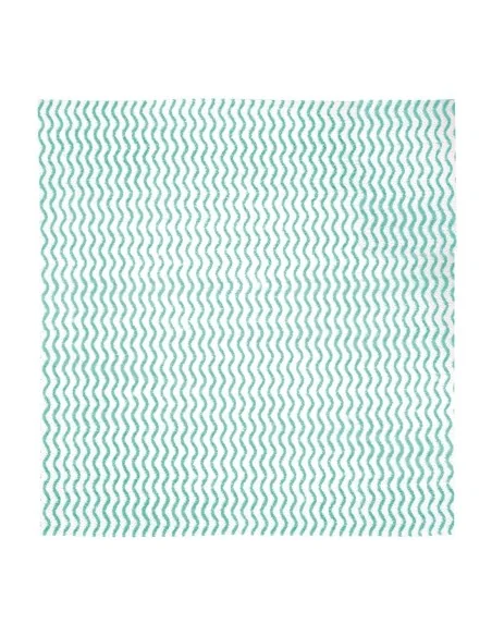 Chiffons non tissés Jantex verts (rouleau de 100 chiffons)