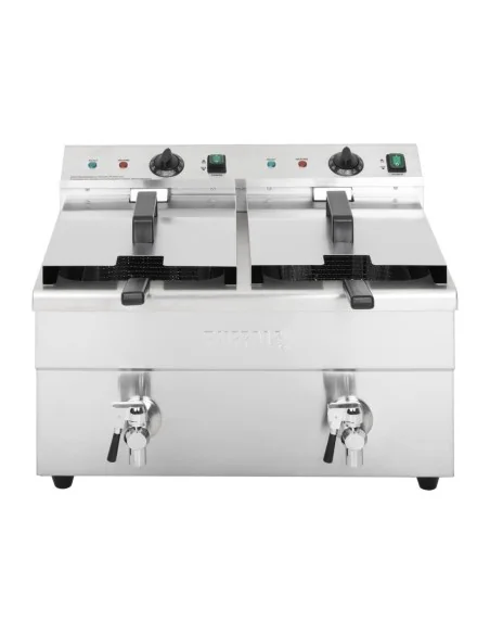 Friteuse induction double Buffalo 2 x 3 kW