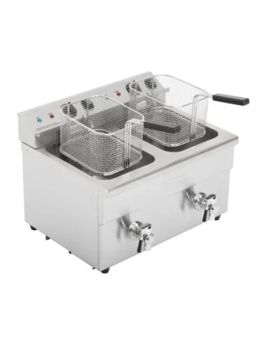 Friteuse induction double Buffalo 2 x 3 kW