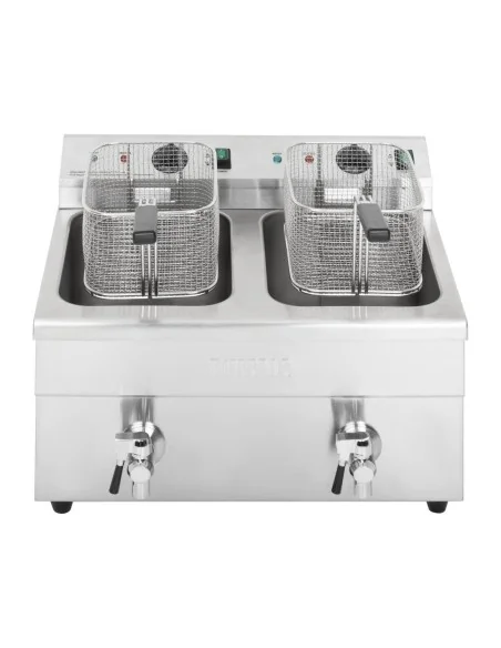 Friteuse induction double Buffalo 2 x 3 kW