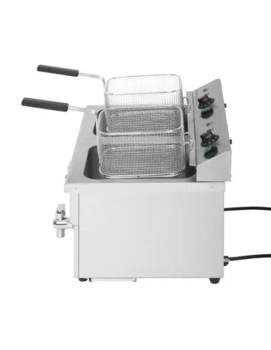 Friteuse induction double Buffalo 2 x 3 kW