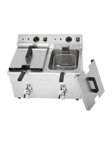 Friteuse induction double Buffalo 2 x 3 kW