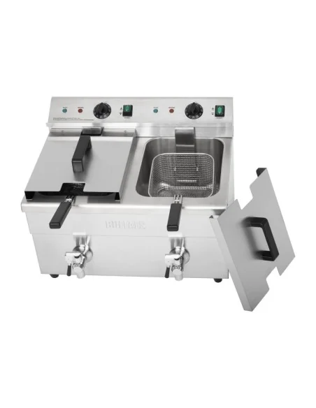 Friteuse induction double Buffalo 2 x 3 kW