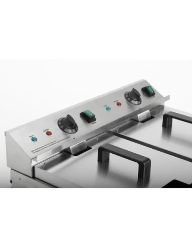 Friteuse induction double Buffalo 2 x 3 kW