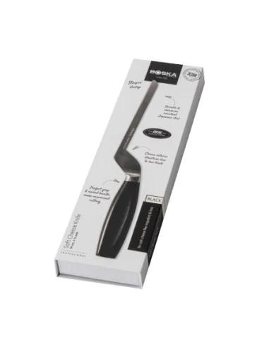 Couteau à fromage à pâte molle manche noir Boska 140 mm