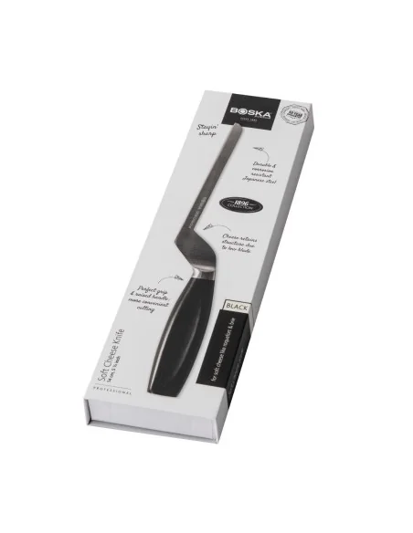 Couteau à fromage à pâte molle manche noir Boska 140 mm
