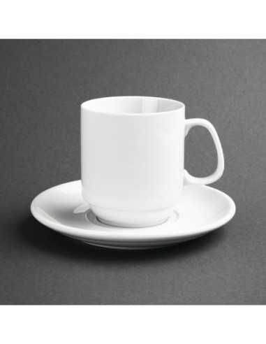 Mugs empilables blancs 284ml Olympia (Lot de 12)