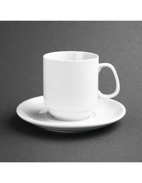 Mugs empilables blancs 284ml Olympia (Lot de 12)