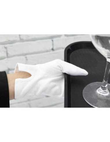 Gants de service pour homme blancs L/XL