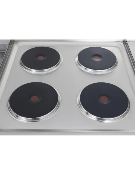 Table de cuisson électrique 4 feux Buffalo Série 600 