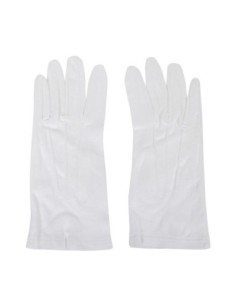 Gants de service pour homme blancs S/M 2