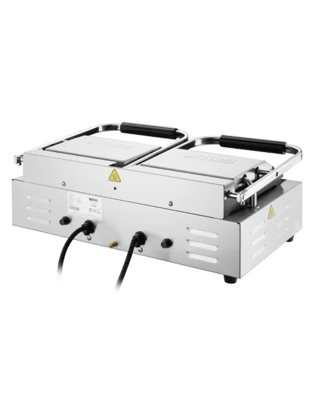 Gril de contact double Buffalo plaques lisse/lisse