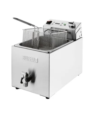 Friteuse électrique simple avec minuterie Buffalo 8L