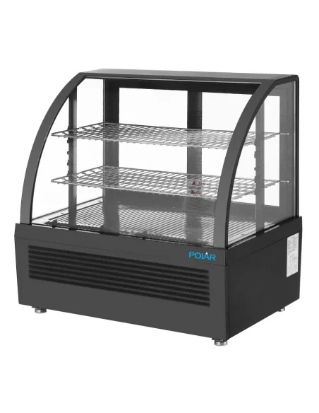 Vitrine réfrigérée de comptoir Polar série C noire 100L